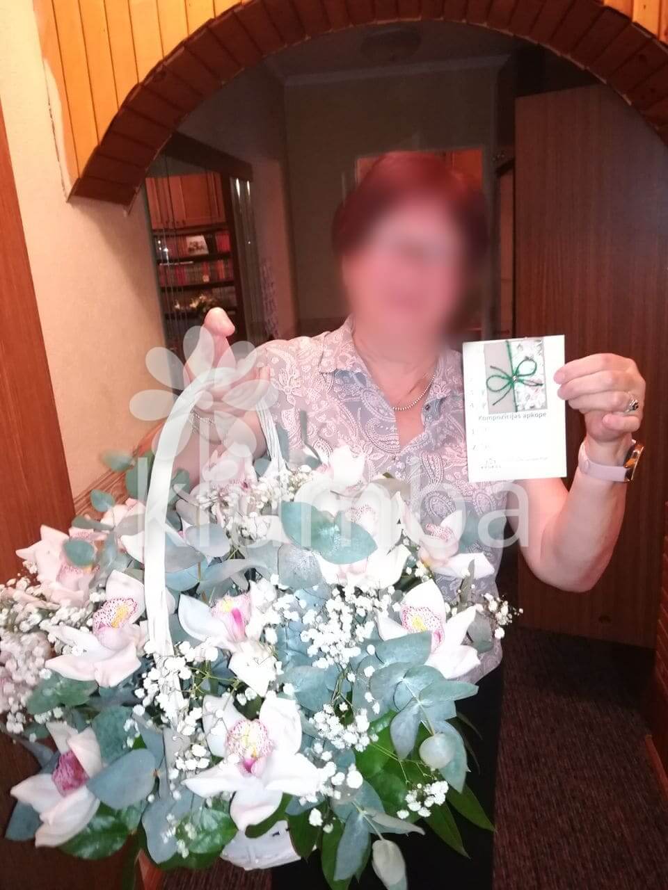 Deliver flowers to Rīga (gum treeorchidsgypsophila)
