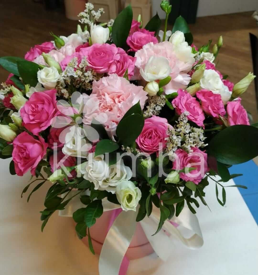 Deliver flowers to  (bouvardiapeoniesgum treelisianthuses (eustoma)pink rosespeony roseslarkspurshrub roses)