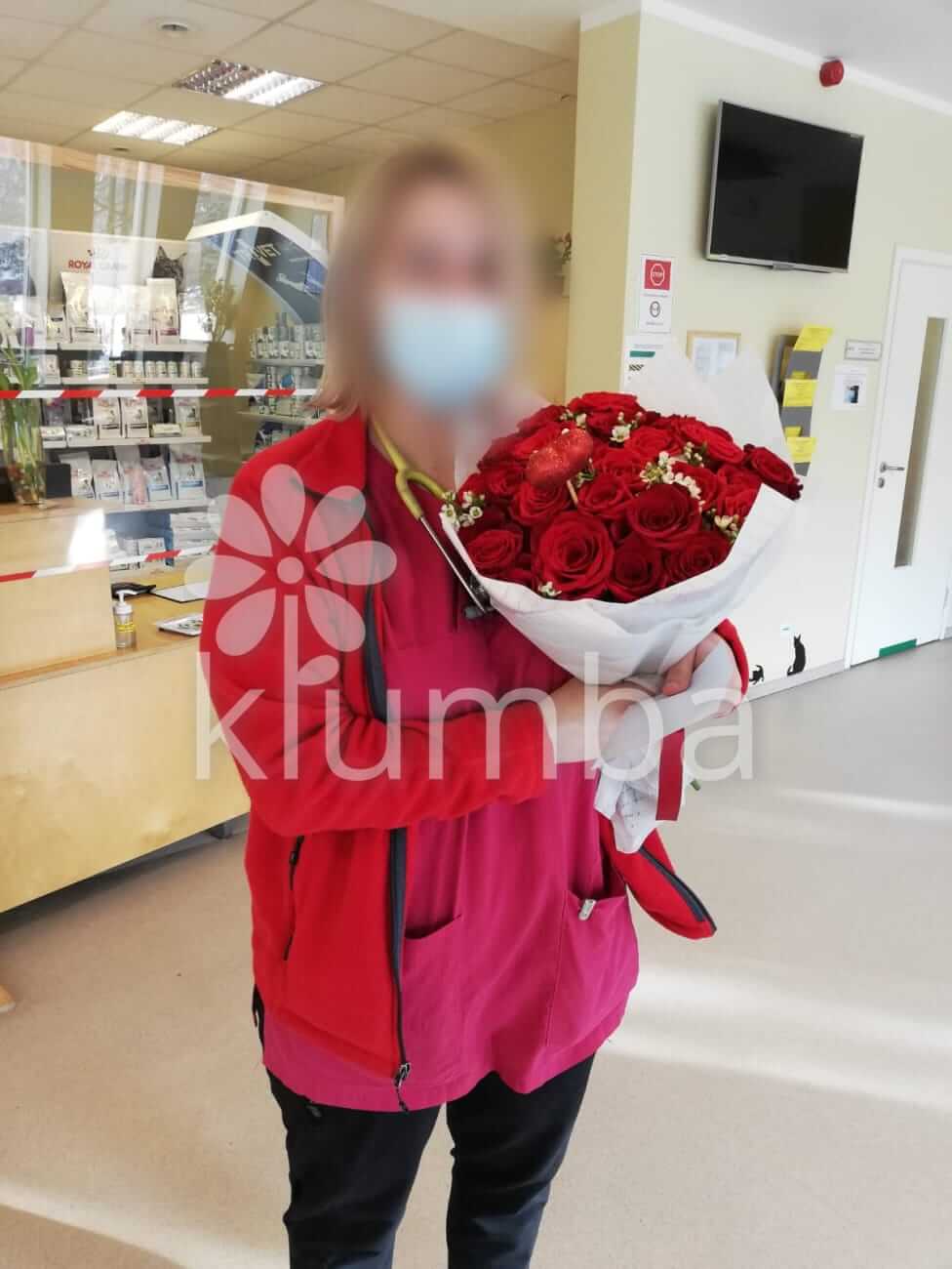 Deliver flowers to Jelgava (pink roses)